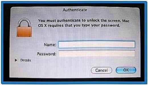 Mac OS Screensaver Lock