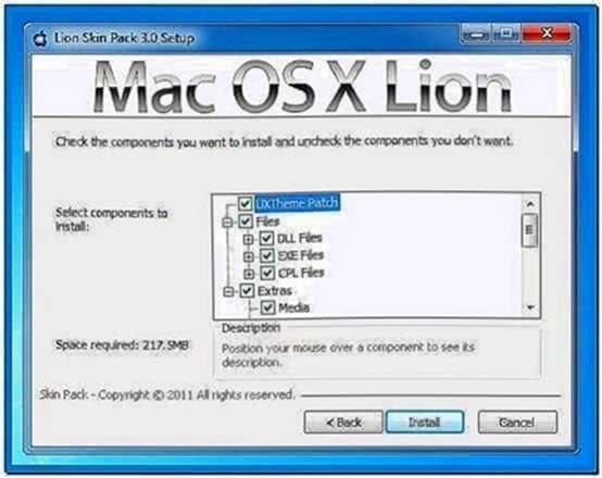 Mac OS X Lion Start Screensaver