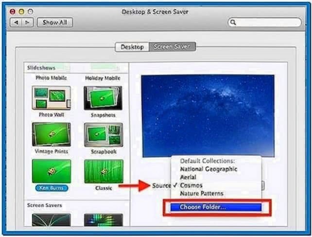 make video screensaver mac