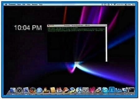 Make Screensaver Desktop Background