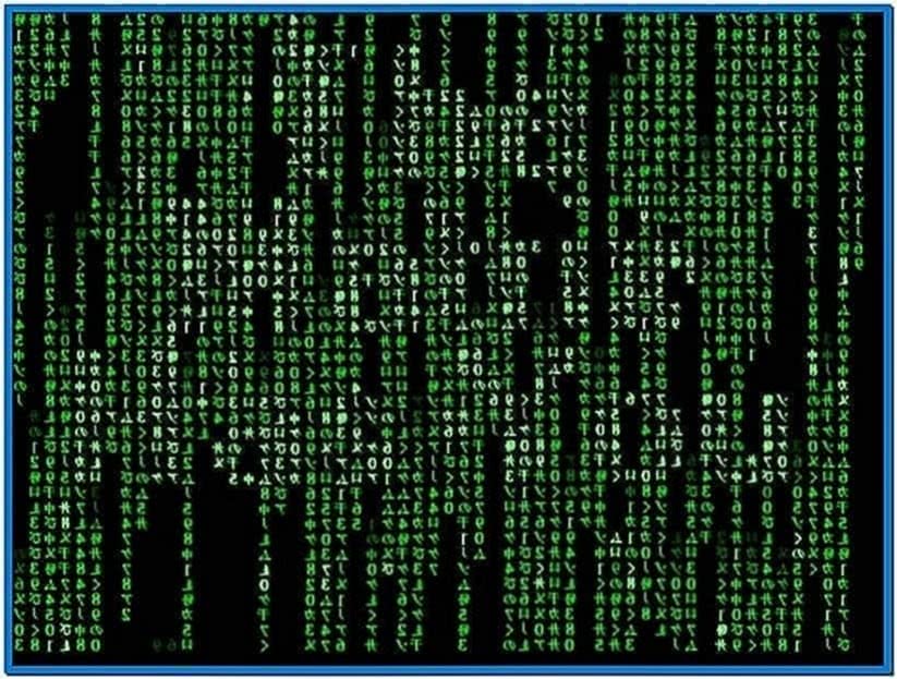 Matrix Code Screensaver Windows Vista