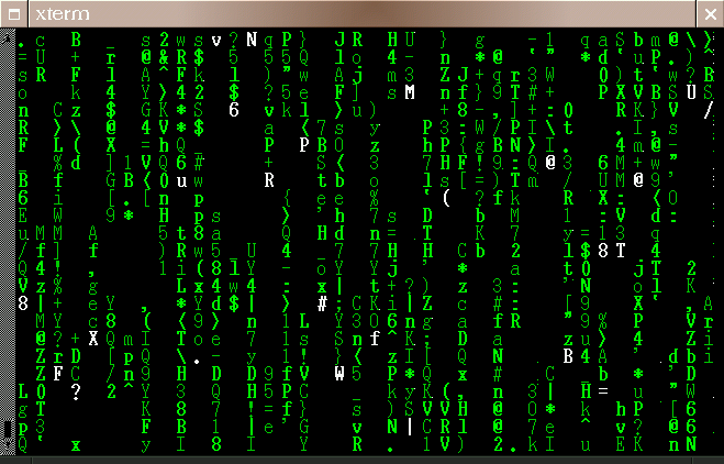 Matrix Screensaver Linux Console