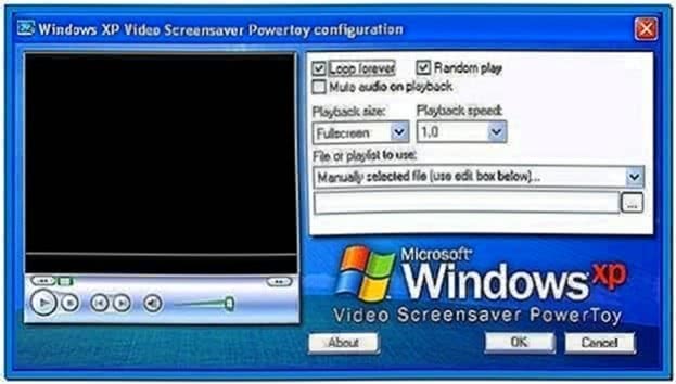 Microsoft Video Screensaver Windows XP