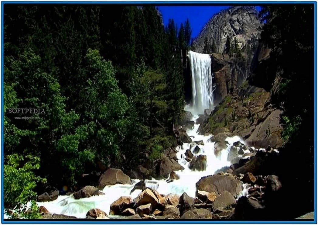 Mountain Waterfall 3D Screensaver Full