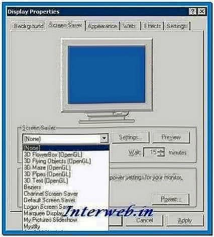 My Pictures Slideshow Screensaver Windows 2000