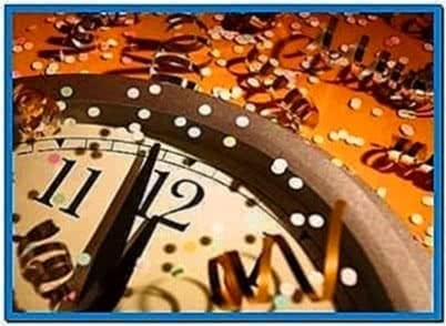 New Year Clock Screensaver