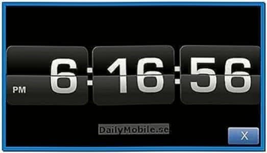 Nokia 5800 Screensaver Clock