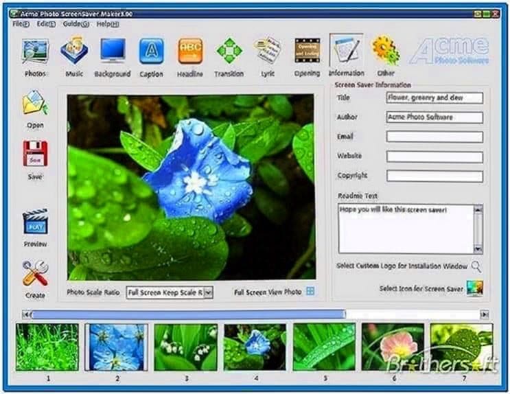 Photo Screensaver Maker Software