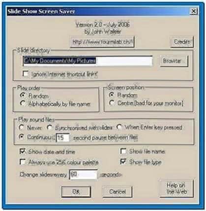 Photo Slideshow Screensaver Windows XP