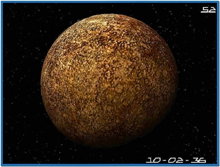 Planet Mercury 3D Screensaver