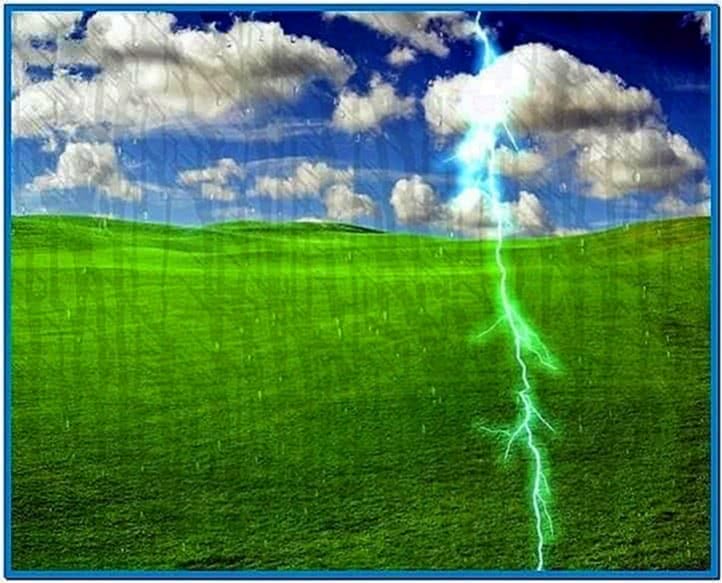 Rain Screensaver Windows XP