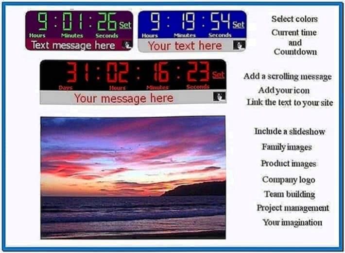 Retirement Countdown Clock Screensaver Freeware