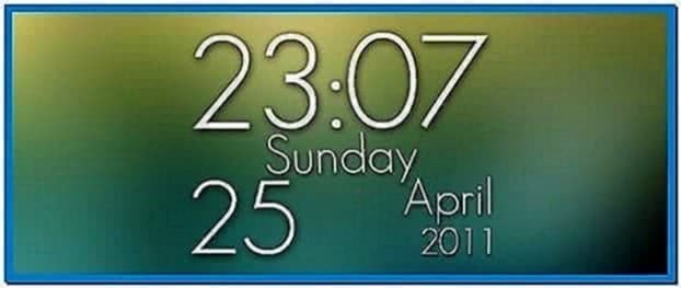 Samsung Mobile Screensavers Clock