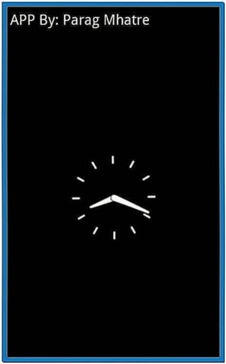 Screensaver Android Clock