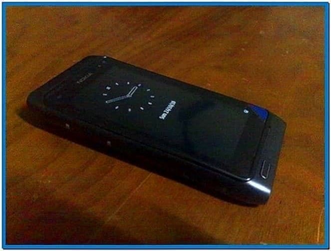 Screensaver Clock for Nokia E52
