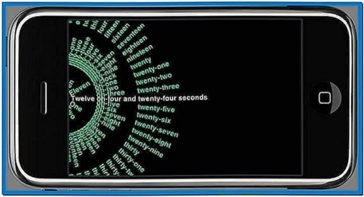 screensaver clock iphone