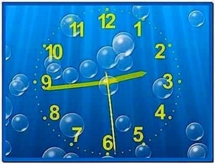 Screensaver Clock Underwater