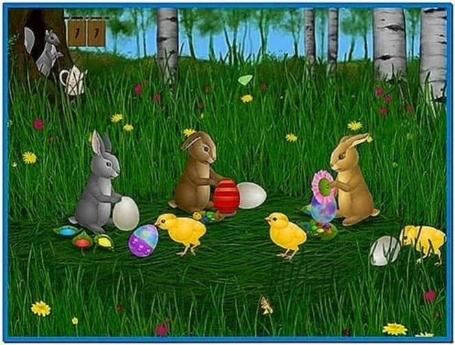 Screensaver Easter Bunny