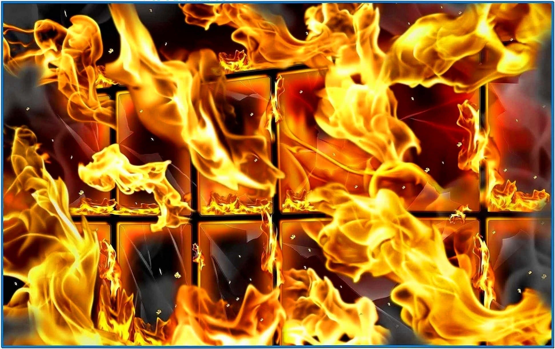 Screensaver Fireplace Flames