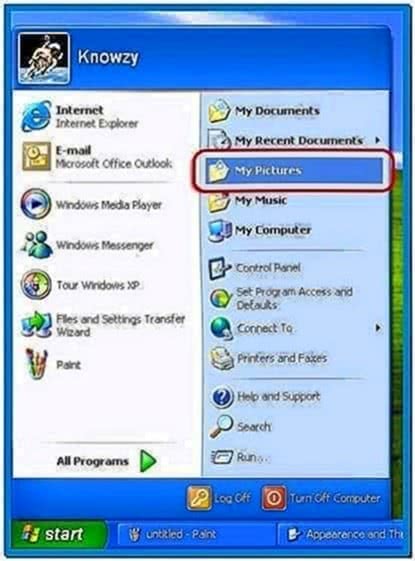 Screensaver Slideshow Windows XP