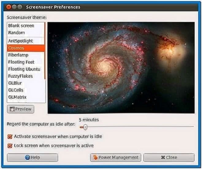Screensaver Ubuntu 11.04