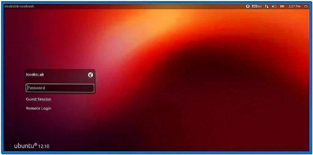 Screensaver Ubuntu 12.10