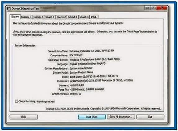 Screensaver Windows 7 64bit
