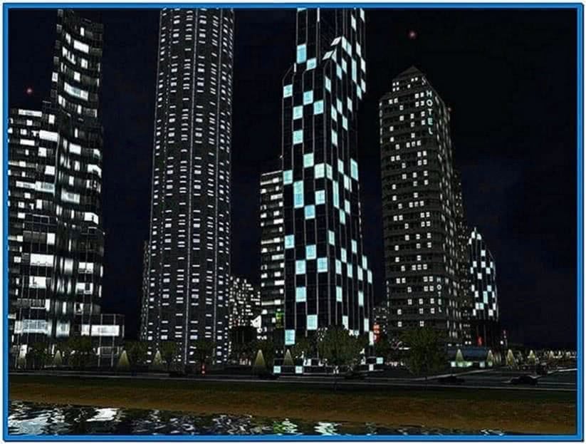 Screensavers 3D City Night