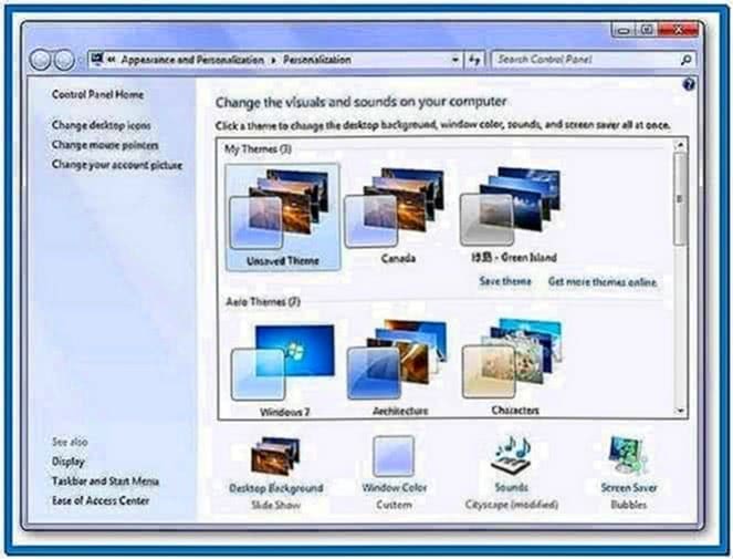 Set Up Screensaver Windows 7