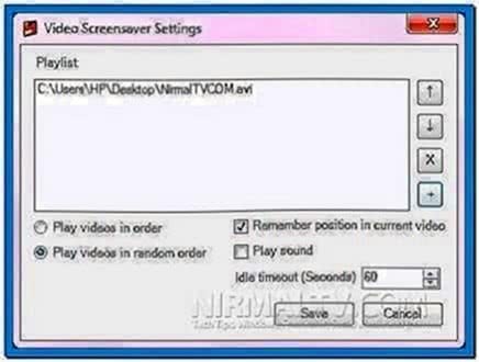 Set Video as Screensaver Windows 7