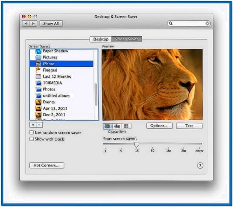 Slideshow Screensaver Mac OS X