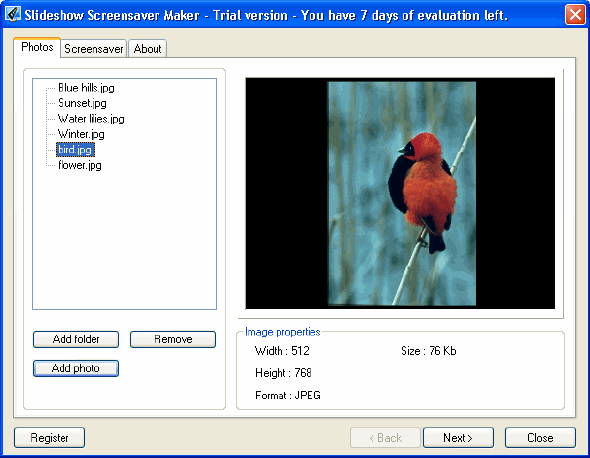 Slideshow Screensaver Maker Freeware