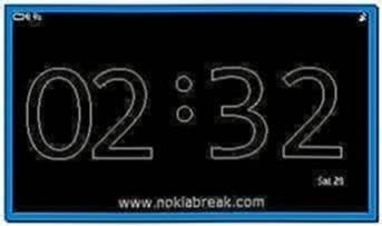 Small Clock Screensaver for Nokia N8