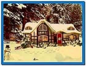 Snowy Cottage Screensaver Mac