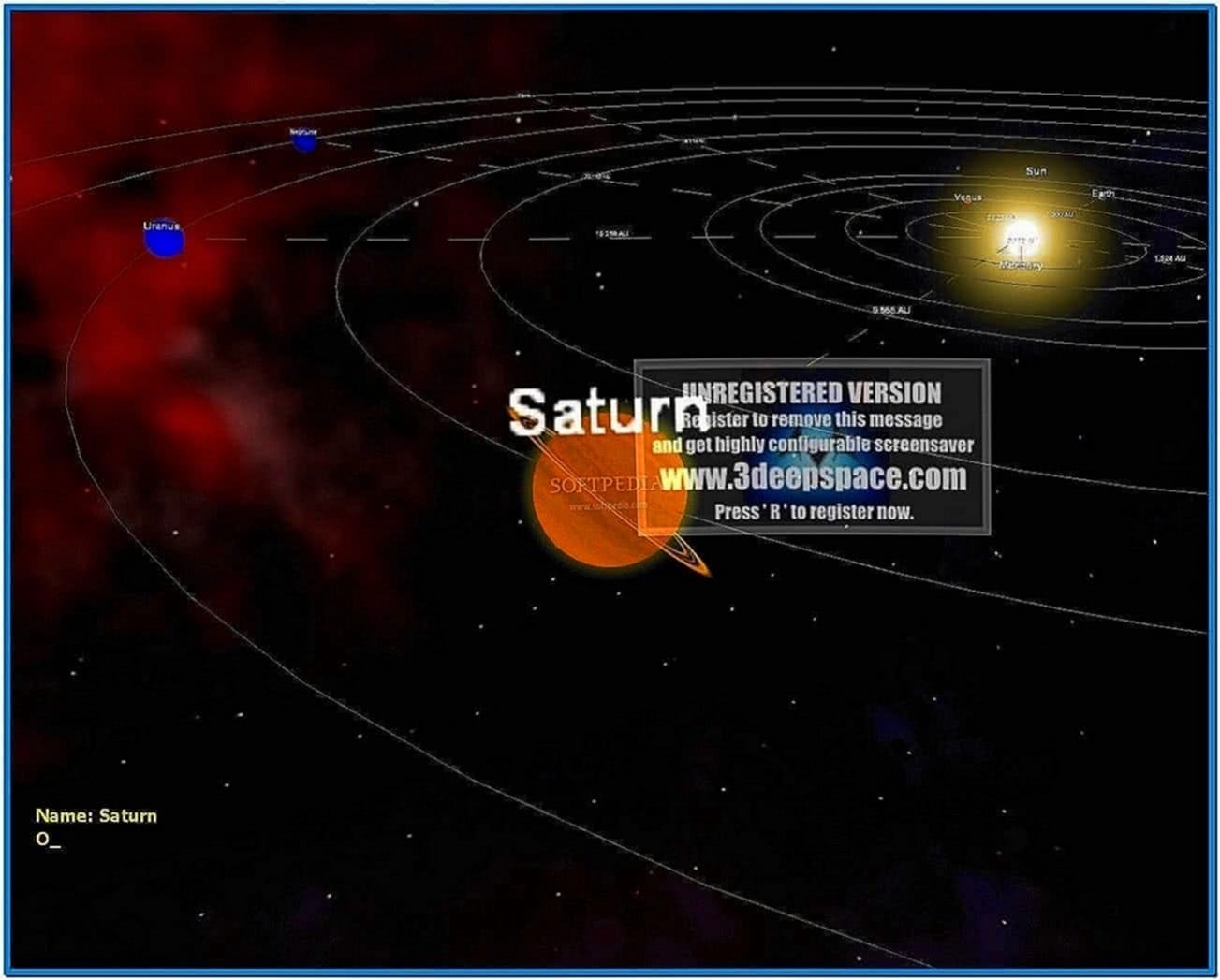 Solar System Screensaver Full Version