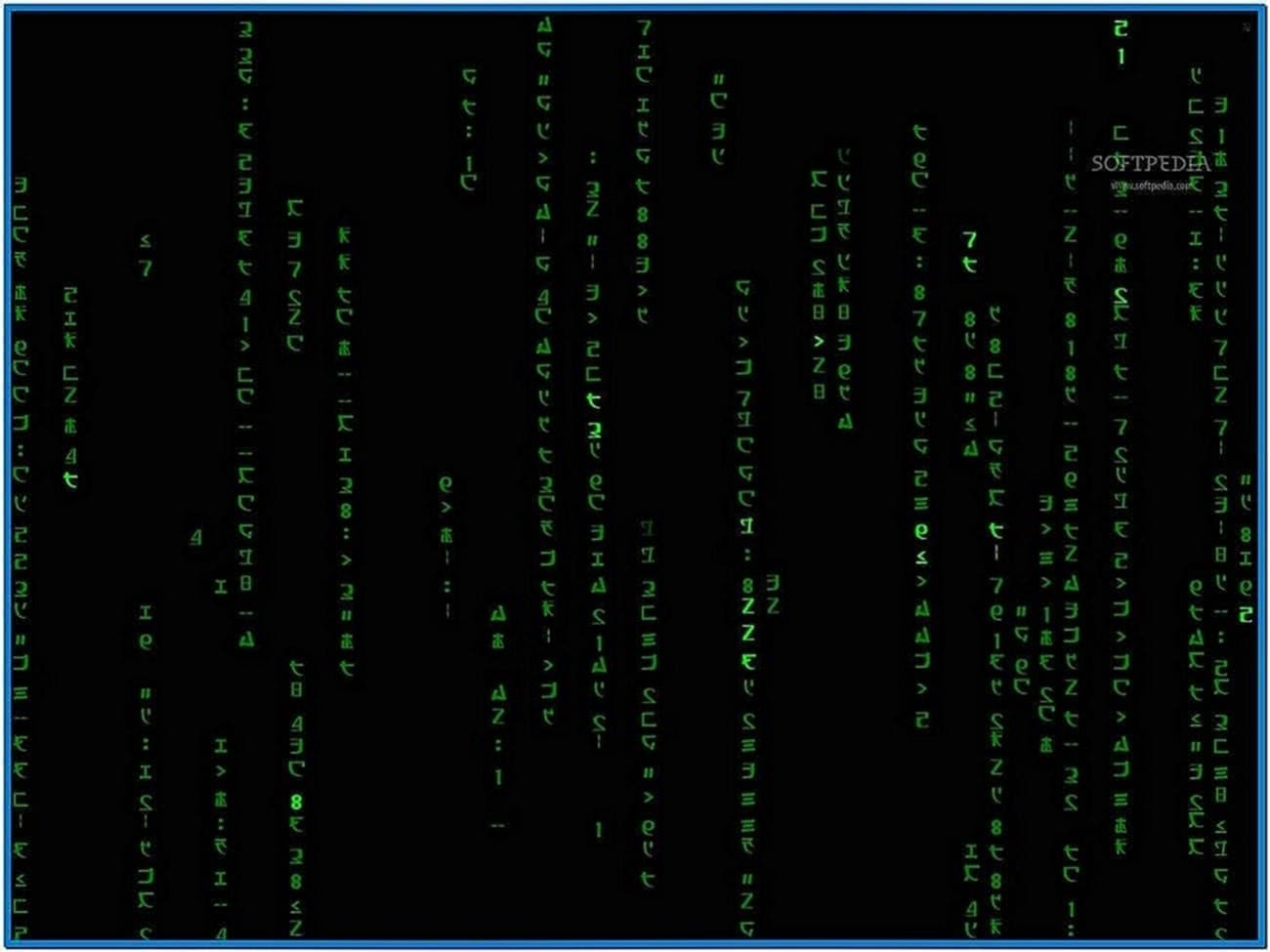 The Matrix Code Animated Screensaver