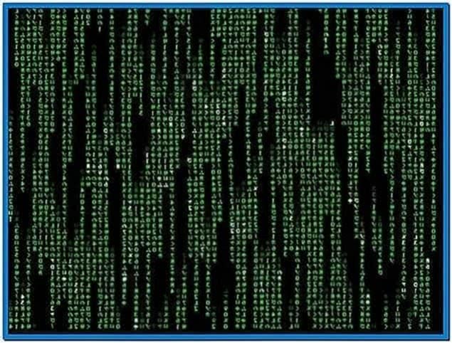 The Matrix Screensaver Windows 7