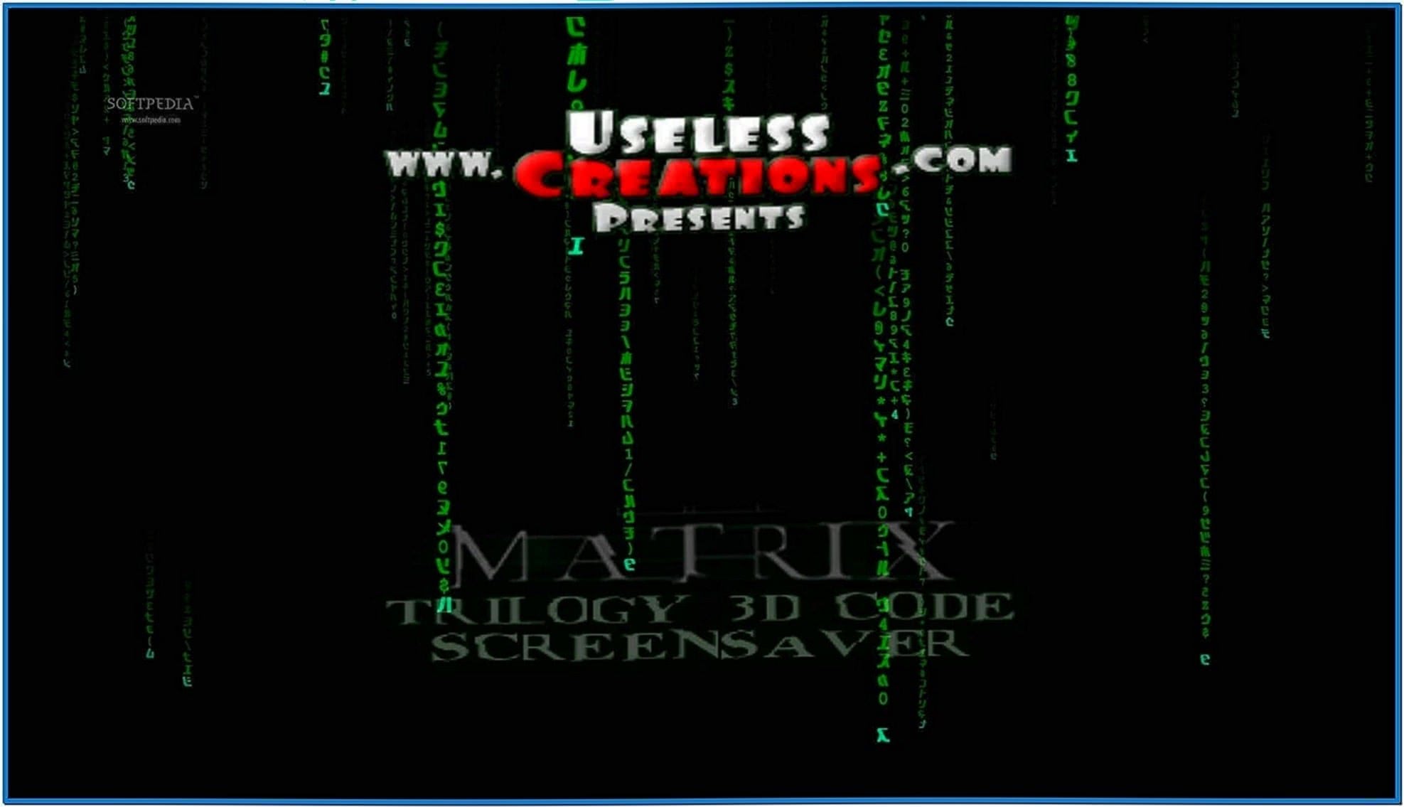 The Matrix Trilogy 3D Screensaver