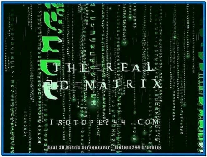 The Real 3D Matrix Code Screensaver