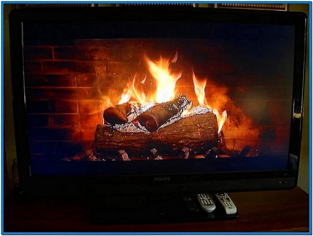 TV Screensavers Fireplace