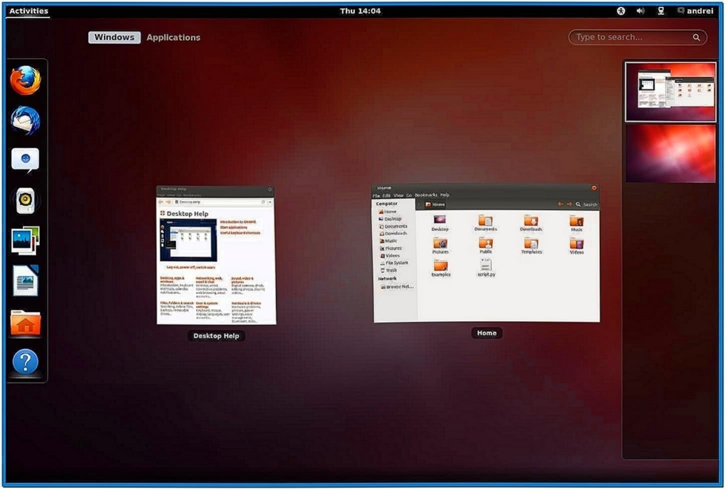 Ubuntu 12.04 Gnome Classic Screensaver