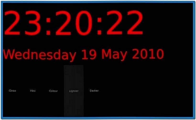 Ubuntu Clock Screensaver