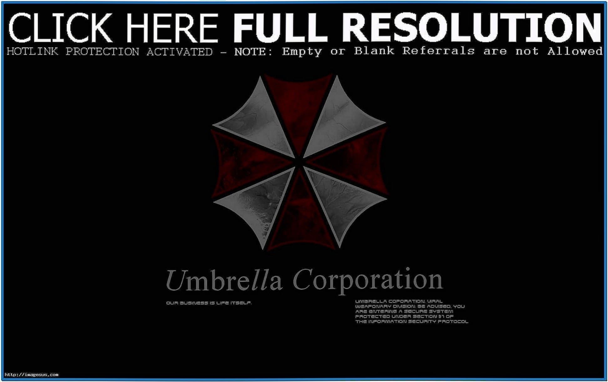 Umbrella Corp Screensaver