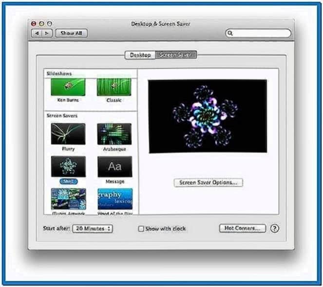 Use Screensaver as Wallpaper Mac Lion