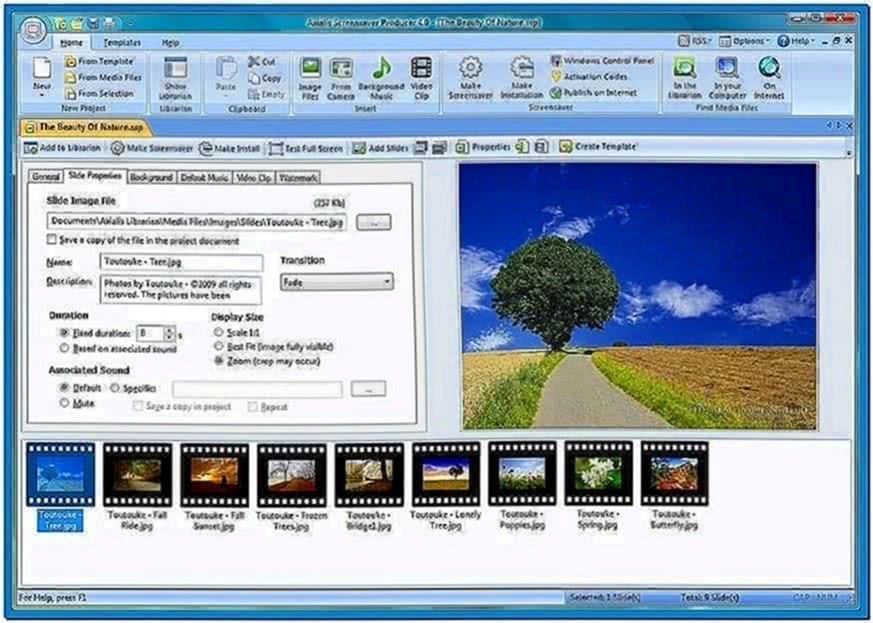 Windows 7 Slideshow Screensaver Fade