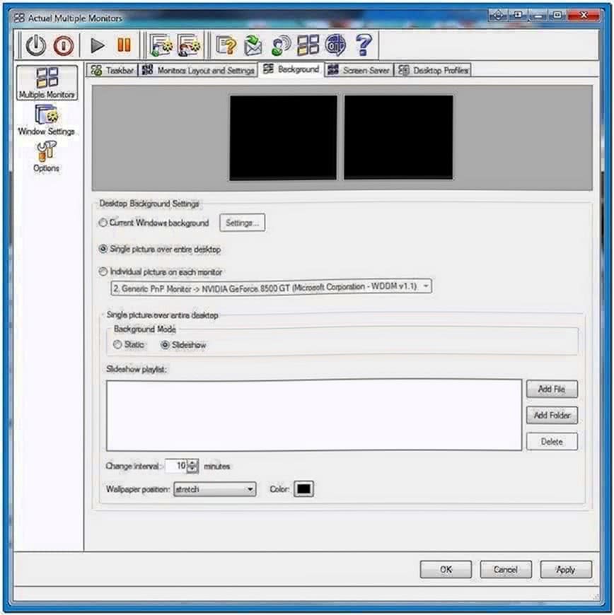 Windows 7 Slideshow Screensaver Multiple Monitors