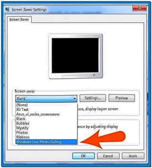 Windows Live Photo Gallery Screensaver