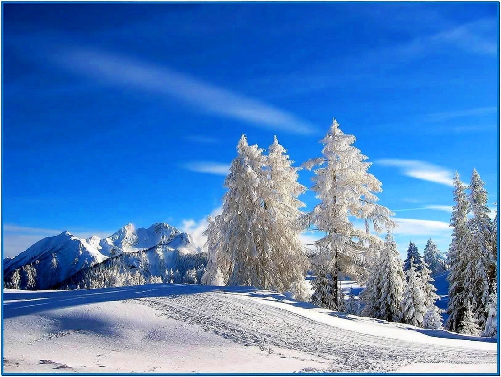 Animated Snow Scene Screensaver - Animated Winter Snow Wallpaper ...