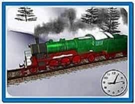 Winter Train 3D Screensaver Windows 7
