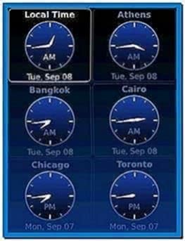 World Clock Screensaver for Blackberry